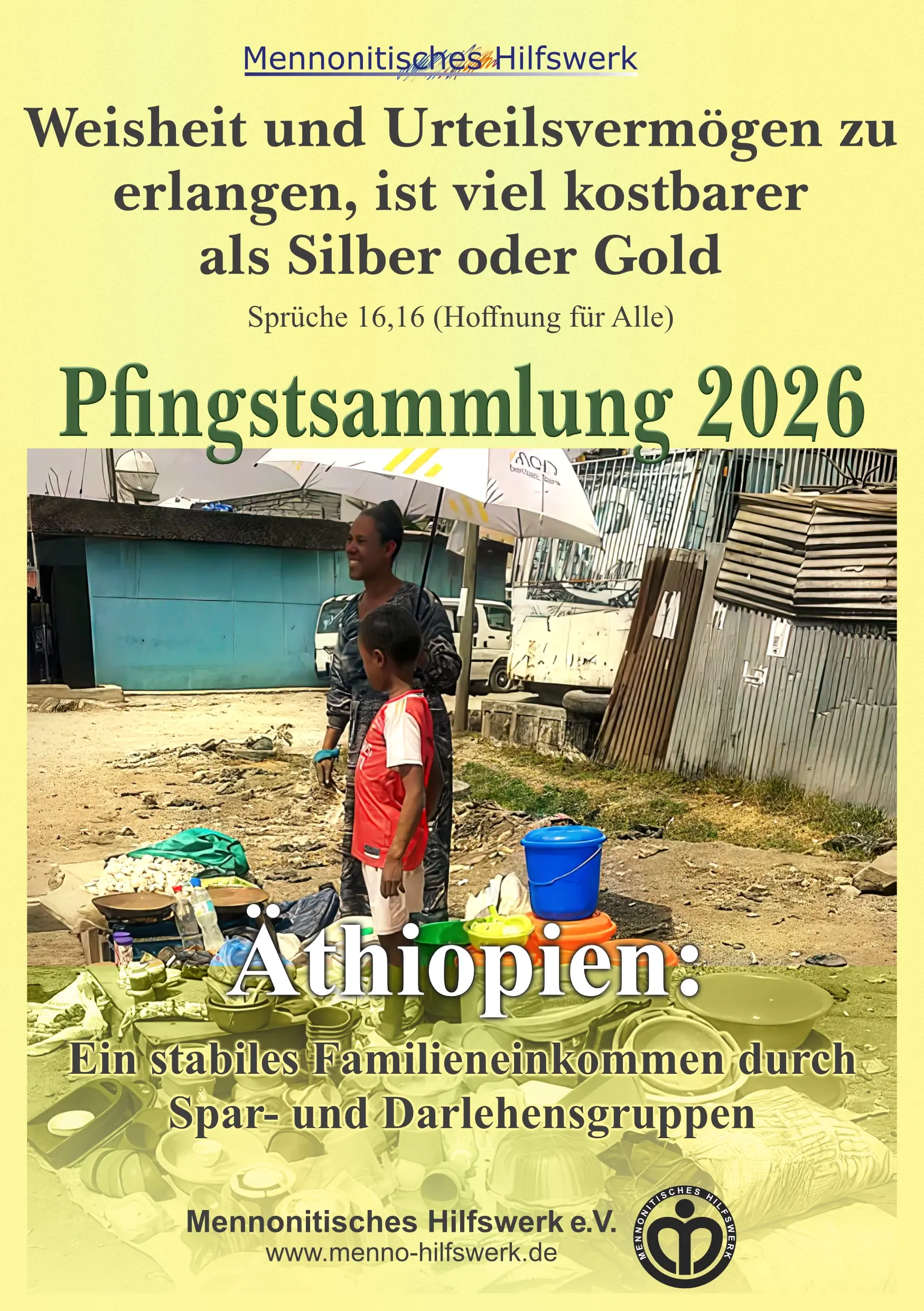 Pfingsten die Pfingstsammlung 2026, Hilfsorganisation.
