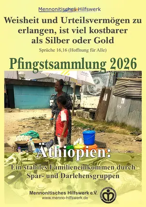Pfingsten die Pfingstsammlung 2026, Hilfsorganisation.
