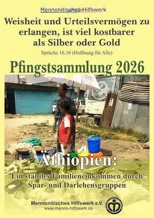 Pfingstsammlung 2026, Hilfsorganisation.